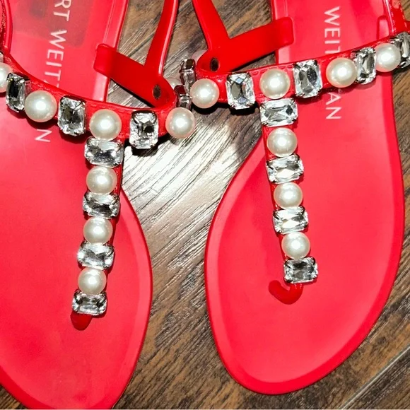Stuart Weitzman Embellished Sandals - Picture 2 of 12